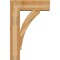 Ekena Millwork Thorton Block Rough Sawn Bracket w/ Offset Brace, Western Red Cedar, 8"W x 24"D x 36"H BKT0806X24X36THR05RWR - alternate 2